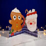 XWB002 laser gesneden kerstkaart Aww! so cute! - peperkoek mannetje