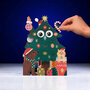 XWB008 laser gesneden kerstkaart Aww! so cute! - kerstboom