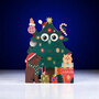XWB008 laser gesneden kerstkaart Aww! so cute! - kerstboom