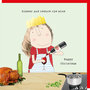 xGF113 – Rosie made a thing kerstkaart - reduce wine