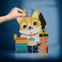 WB005 laser gesneden kaart Aww! so cute! - honden