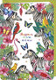 DO034 - wenskaart Mila "Zebras" - happiness is here and now