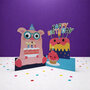 WB013 laser gesneden kaart Aww! so cute! - feestvarken