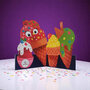 WB017 laser gesneden kaart Aww! so cute! - ijs