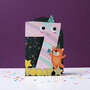WB026 laser gesneden kaart Aww! so cute! - 7 jaar