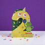 WB021 laser gesneden kaart Aww! so cute! - 2 jaar