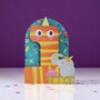 WB020 laser gesneden kaart Aww! so cute! - 1 jaar
