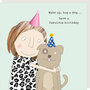 GF595 – Rosie made a thing wenskaart - hug a dog