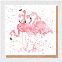 WP030 fine art kaart - flamingo | Mano cards groothandel
