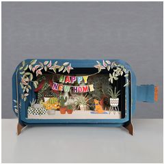 MIB202 Message in a Bottle kaart - happy new home | Mano cards groothandel