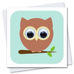 STR038 wenskaart Stripey Cats - bos Osbert Owl | Mano cards groothandel