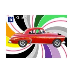 KL164 Wisselbeeldkaart - rode auto (achtergrond verandert)