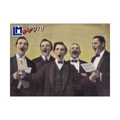 LP078 Wisselbeeldkaart - Mannenkoor zingt Happy Birthday to you