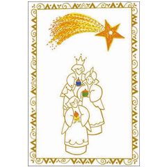 k044.43275 christelijke kerstkaart busquets - 3 koningen | mano cards groothandel