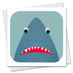 STR051 wenskaart Stripey Cats - water Sherman Shark | Mano cards groothandel