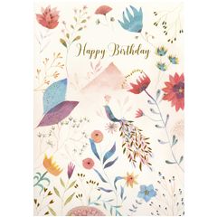 IB040 Grote kaart van Izou - happy birthday - magic bird