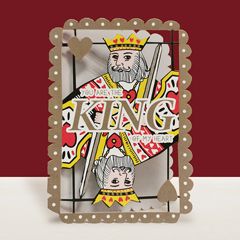 AL140 Laser uitgesneden wenskaart - you are the king of my heart | alljoy design | mano cards groothandel