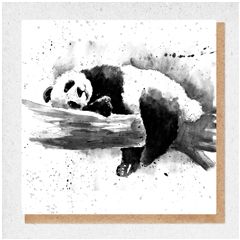 WP006 fine art kaart - panda | Mano cards groothandel