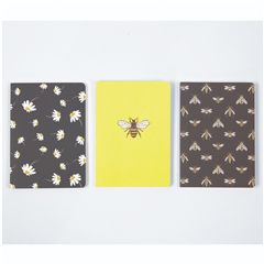 A6-004 Bijen - 3 notitieboekjes (10,5 x 15 cm) | Mano cards groothandel