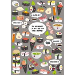 CL068 lali zoekopdracht ansichtkaart - Sushi Party