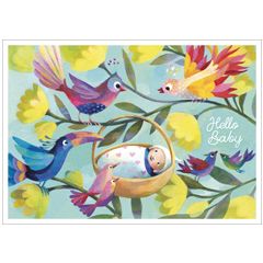 LL024 Aurélie Blanz ansichtkaart - Hello baby | correspondances | mano cards groothandel