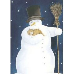16497 ansichtkaart - sneeuwpop