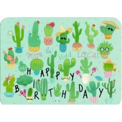CA265 Audrey Bussi kaart "Cactus" - happy birthday
