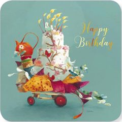 BAR250 Caleme kaart - happy birthday - taart | Correspondances | Mano cards groothandel