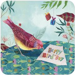 BAR157 Izou kaart - Happy Bird'Day - vogel