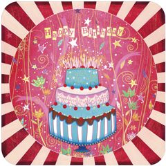 BAR186 Jehanne Weyman kaart - happy birthday - taart