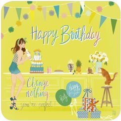 BAR517 Audrey Bussi en Elisa Rochetain kaart - happy birthday you 're perfect | Mano cards groothandel