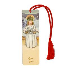 hje566 Elsa Beskow boekenlegger - god jul (vrolijke kerst) | mano cards groothandel