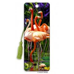 AG-BK008 3D Boekenlegger - Flamingo's