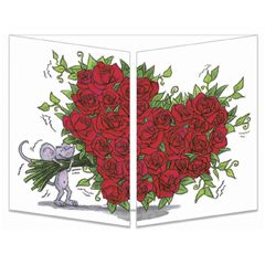 CT089 Cache-Cache uitklapbare kaart -  rozen
