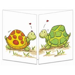 CT266 Cache-Cache uitklapbare kaart - schildpadden