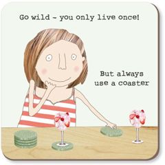 CST047 – rosiemadeathing onderzetter - use a coaster | Mano cards groothandel