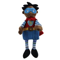 PC001919 Super Hero (Blue Mask) - Superheld (Blauw masker) - Story Telling Puppets - handpop | Mano Cards Groothandel