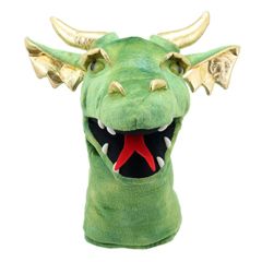 PC004804 Dragon (green) - Draak (groen) - Large Dragon Heads - handpop | Mano cards groothandel