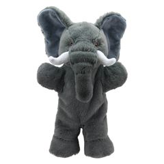 PC006205 Eco Walking Puppet Elephant Olifant - handpop | The Puppet Company | Mano cards groothandel