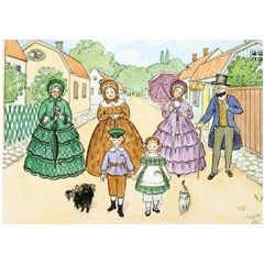 16012 ansichtkaart Elsa Beskow - de tantes maken een wandeling | Mano cards groothandel