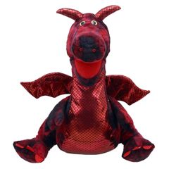 PC001702 Enchanted Red Dragon - Rode Draak - handpop | Mano cards groothandel