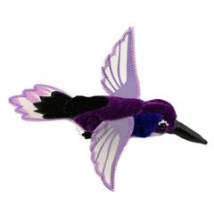PC02142 Hummingbird  kolibrie paars - vingerpop | Mano cards groothandel