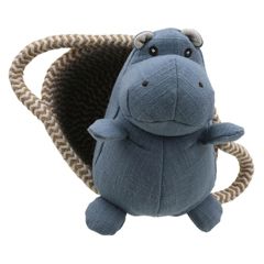 WB001803 Hippo - Nijlpaard - Wilberry Pets in Baskets | Mano Cards Groothandel