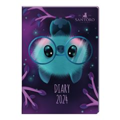 DIA165 - Midnight Bat -  2024 A5 agenda | Santoro London | Mano cards groothandel