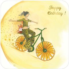 BA309 Anne-Sophie Rutsaert kaart - Happy Birthday - fiets | mano cards groothandel