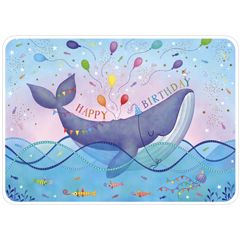 C007 Claske Verschoore ansichtkaart - happy birthday - walvis | Mano cards groothandel