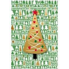 041.43268 kerstkaart busquets met applicatie - kerstboom | Mano cards groothandel