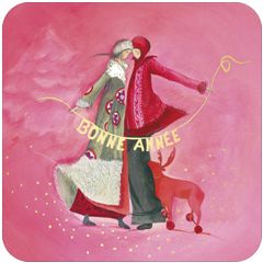 BA604 Anne - Sophie Rutsaert kerstkaart - bonne année | mano cards groothandel