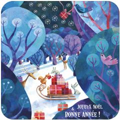 BA641 Aurélie Blanz - cadeautjes - joyeux noël bonne année | mano cards groothandel
