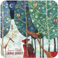BA628 Aurélie Blanz kerstkaart - Joyeux Noël et Bonne Année | mano cards groothandel